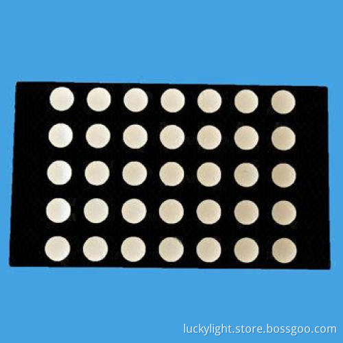 3.0mm Orange Color 5 x 7 Dot-matrix LED Display with High-intensity and Reliability